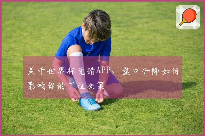 关于世界杯竞猜APP，盘口升降如何影响你的下注决策